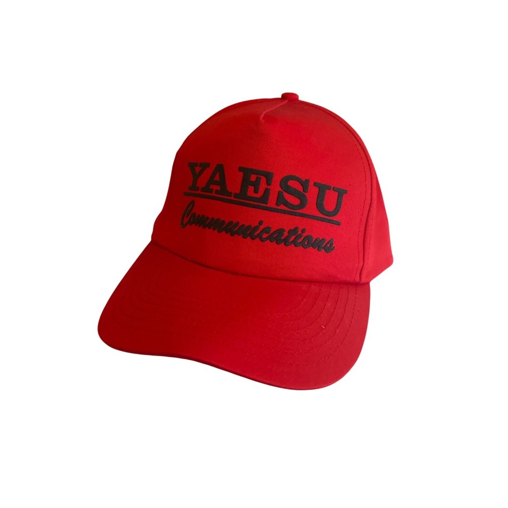 Yaesu‎ Communications Red Baseball Cap Adjustable One Size Fits All